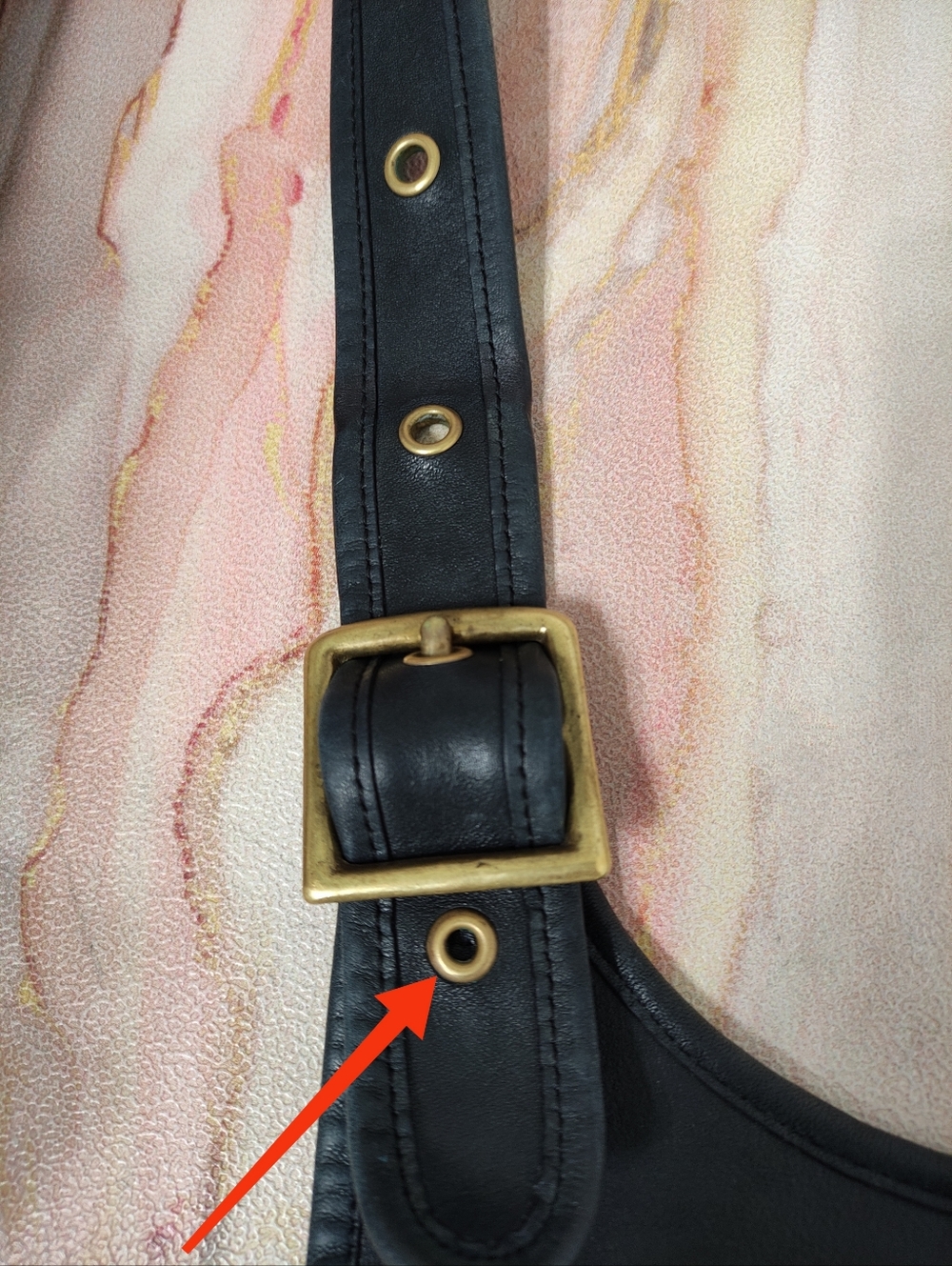 Vintage Coach 9210 Saddle Bag Large Navy Blue - Picture 16 of 16